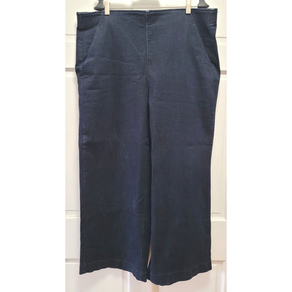 Studio by Torrid Wide Leg Stretch Pull-On Jeans - Dark‎ Blue - Size 16 Short